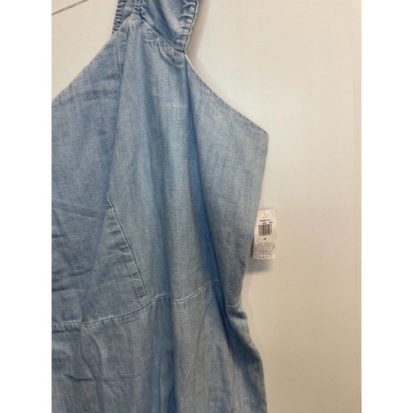 Old Navy Women's‎ Plus 4X Fit & Flare Puff-Sleeve Smocked Jean Mini Dress - Picture 6 of 8